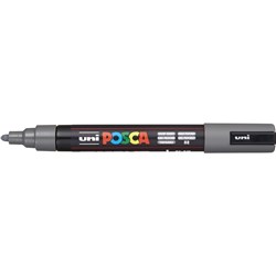 UNI POSCA PC-5M PAINT MARKER MEDIUM 2.5MM BULLET TIP DEEP GREY