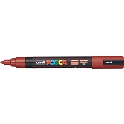 UNI POSCA PC-5M PAINT MARKER MEDIUM 2.5MM BULLET TIP RUBY RED