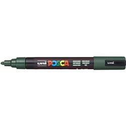 UNI POSCA PC-5M PAINT MARKER MEDIUM 2.5MM BULLET TIP ENGLISH GREEN
