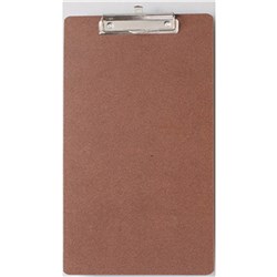 MASONITE CLIPBOARD WITH FLAT CLIP FOOLSCAP