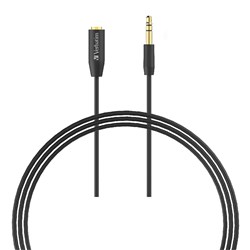 VERBATIM 3.5MM AUXILIARY AUDIO EXTENSION CABLE 3M BLACK