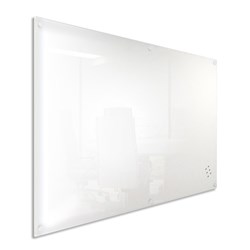 VISIONCHART LUMIERE MAGNETIC GLASS BOARD 1200 X 1200MM FRAMELESS WHITE