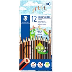 STAEDTLER NORIS COLOUR PENCILS PEOPLE OF THE WORLD ASSORTED COLOURS PACK OF 12