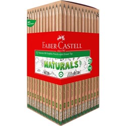 Faber Castell Graphite Pencil Naturals HB Box of 72