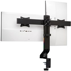 KENSINGTON SMARTFIT SPACE SAVING DUAL MONITOR ARM BLACK