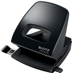 LEITZ RECYCLED 2 HOLE PUNCH 30 SHEET CAPACITY BLACK