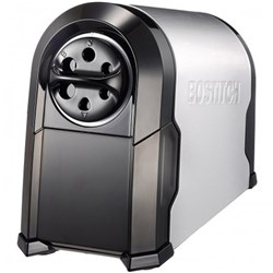BOSTITCH SUPER PRO ELECTRIC PENCIL SHARPENER 6 HOLE SILVER AND BLACK