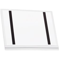 DURABLE WATER RESISTANT MAGNETIC POCKET A4 TRANSPARENT PACK OF 5