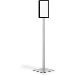 DURABLE FLOORSTAND INFO STAND BASIC A4 SILVER