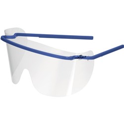 DURABLE SAFETY GLASSES BLUE FRAME CLEAR SHIELD PACK OF 25
