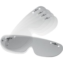DURABLE REPLACEMENT SHIELDS FOR SAFETY GLASSES CLEAR PACK OF 25