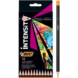BIC INTENSITY COLOURING PENCIL ASSORTED COLOURS PACK OF 12