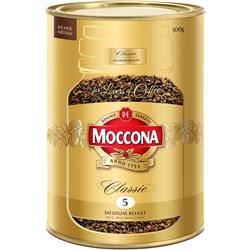 MOCCONA CLASSIC MEDIUM ROAST COFFEE 500GM CAN