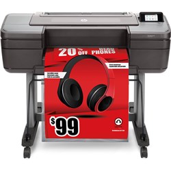 HP Z6 DESIGNJET 24 INCH LARGE FORMAT POSTSCRIPT PRINTER BLACK