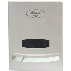 REGAL SLIMLINE HAND TOWEL PLASTIC DISPENSER WHITE