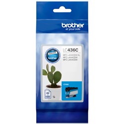BROTHER LC-436C INK CARTRIDGE CYAN