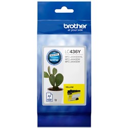 BROTHER LC-436Y INK CARTRIDGE YELLOW
