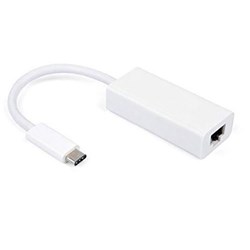 ASTROTEK THUNDERBOLT ADAPTER TYPE C (USB-C) TO RJ45 ETHERNET WHITE