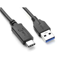 ASTROTEK USB-A TO USB-C CHARGER CABLE MALE TO MALE 1 METRE BLACK