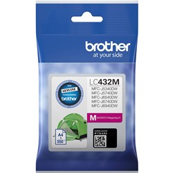 BROTHER LC-432M INK CARTRIDGE MAGENTA