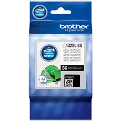 BROTHER LC-432XLBK INK CARTRIDGE HIGH YIELD BLACK