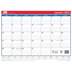 SASCO WALL CALENDAR 530 X 395MM MONTH TO VIEW WHITE