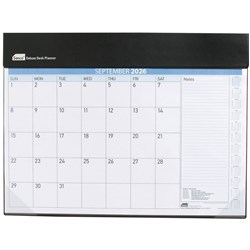 SASCO DELUXE DESK PLANNER 518 X 387MM MONTH TO VIEW WHITE
