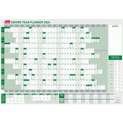 SASCO ENVIRONMENTAL PLANNER 610 X 870MM YEAR TO VIEW GREEN