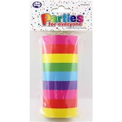 ALPEN OCCASIONS BOAT STREAMERS 14M RAINBOW ASSORTED COLOURS PACK OF 9