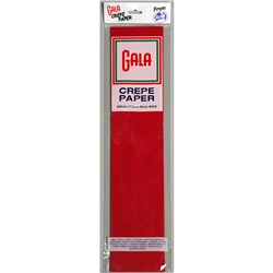 ALPEN GALA CREPE PAPER 240 X 50CM NATIONAL RED PACK OF 12