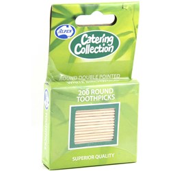 ALPEN CATERING COLLECTION TOOTHPICKS ROUND DOUBLE POINTED PACK OF 200