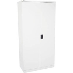RAPIDLINE GO SWING DOOR STEEL CUPBOARD 910W X 450D X 1830MMH WHITE