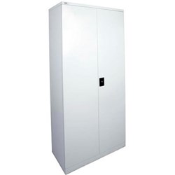 RAPIDLINE GO SWING DOOR STEEL CUPBOARD 910W X 450D X 2000MMH WHITE