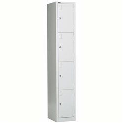 RAPIDLINE GO LOCKER 4 DOOR 305W X 455D X 1830MMH WHITE