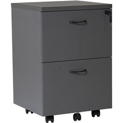 RAPIDLINE RAPID WORKER MOBILE PEDESTAL 2 FILE DRAWER 465W X 447D X 690MMH IRONSTONE