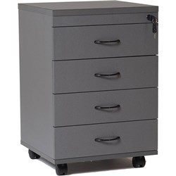 RAPIDLINE RAPID WORKER MOBILE PEDESTAL 4 DRAWER 465W X 447D X 690MMH IRONSTONE