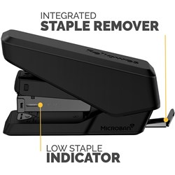 Fellowes LX840 EasyPress Stapler Half Strip Black