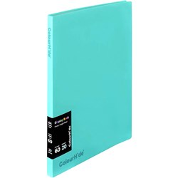 COLOURHIDE FIXED DISPLAY BOOK A4 20 SHEETS AQUA