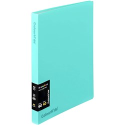COLOURHIDE FIXED DISPLAY BOOK A4 40 SHEETS AQUA