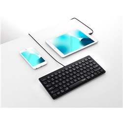 KENSINGTON SIMPLE SOLUTIONS WIRED COMPACT KEYBOARD WITH LIGHTNING CONNECTOR BLACK