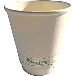 WRITER BREAKROOM ECO DOUBLE WALL PAPER CUPS 355ML 12OZ WHITE PACK OF 25