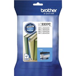 BROTHER LC-3337C INK CARTRIDGE HIGH YIELD CYAN