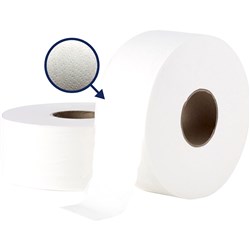 SORBENT PROFESSIONAL JUMBO TOILET TISSUE ROLLS 2 PLY 250M CARTON OF 8