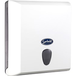 SORBENT PROFESSIONAL INTERLEAVED HAND TOWEL DISPENSER WHITE