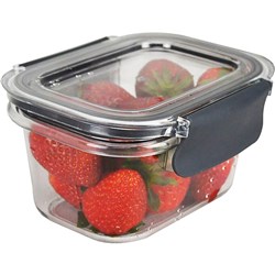 ITALPLAST SNAP LOCK FOOD CONTAINER 400ML CLEAR