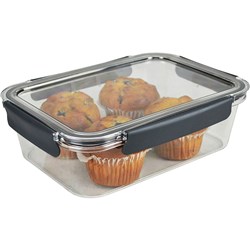 ITALPLAST SNAP LOCK FOOD CONTAINER 2700ML CLEAR