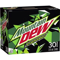 MOUNTAIN DEW 375ML CAN PACK OF 30