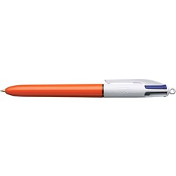BIC 4 COLOUR ORIGINAL BALLPOINT PEN RETRACTABLE FINE 0.7MM