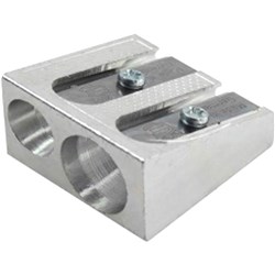 STAT DOUBLE HOLE METAL PENCIL SHARPENER