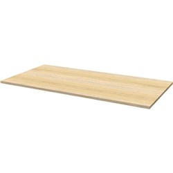 RAPIDLINE RECTANGLE TABLE TOP ONLY 1800W X 750D X 25MMD NATURAL OAK